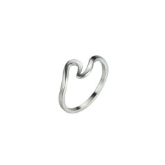 Simple Wavy Creative Couple Ring