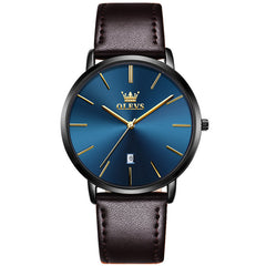 Men's Genuine Leather Watch