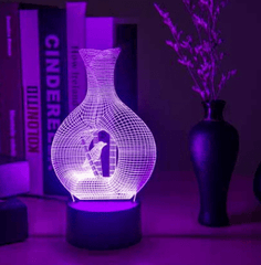 Creative 3D Vase Design Touch Night Light LED lamp