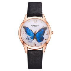 GAIETY Rhinestone Butterfly Watch Women