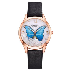 GAIETY Rhinestone Butterfly Watch Women