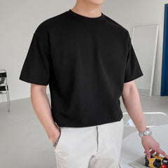 Short-sleeved  Cotton Style Loose Size T shirt