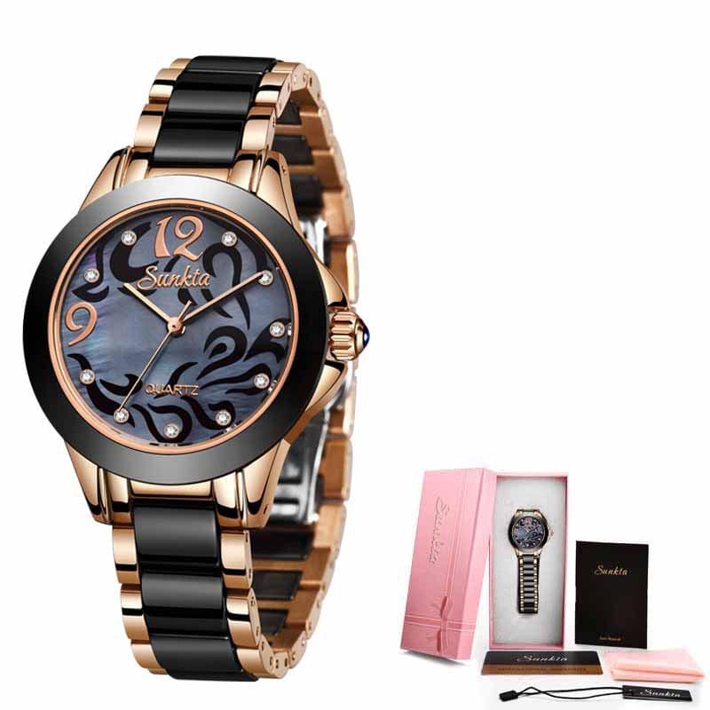 Ladies Exquisite High-end Ceramic Wrist Watch