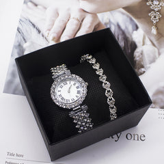 Foreign Trade Glamour Diamond Ladies' Watch Bracelet Set