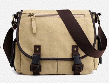 Men's Canvas Small Messenger Bag