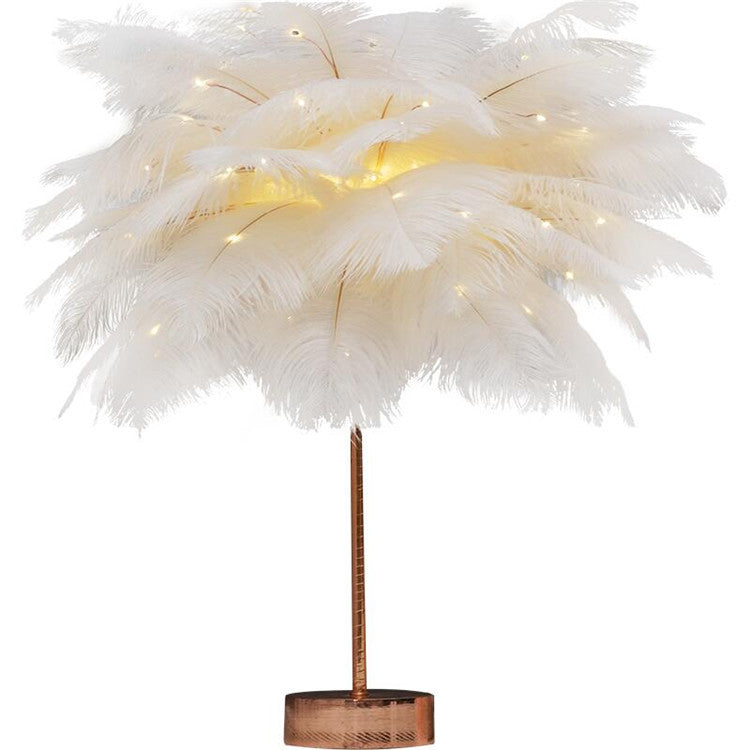 Feather Lamp Nordic Desk Lamp European-Style