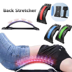 Back Stretcher, Multi-Level Back Pain Relief for  Lower and Upper Back Stretcher Support