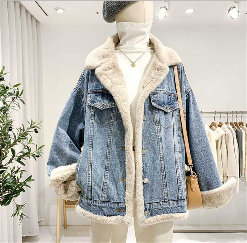 Dual Personality Two-Sided Denim Jacket for Women