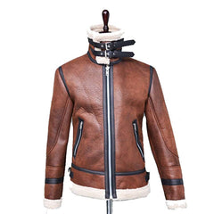 Men's Jacket With Fur Collar