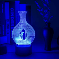 Creative 3D Vase Design Touch Night Light LED lamp