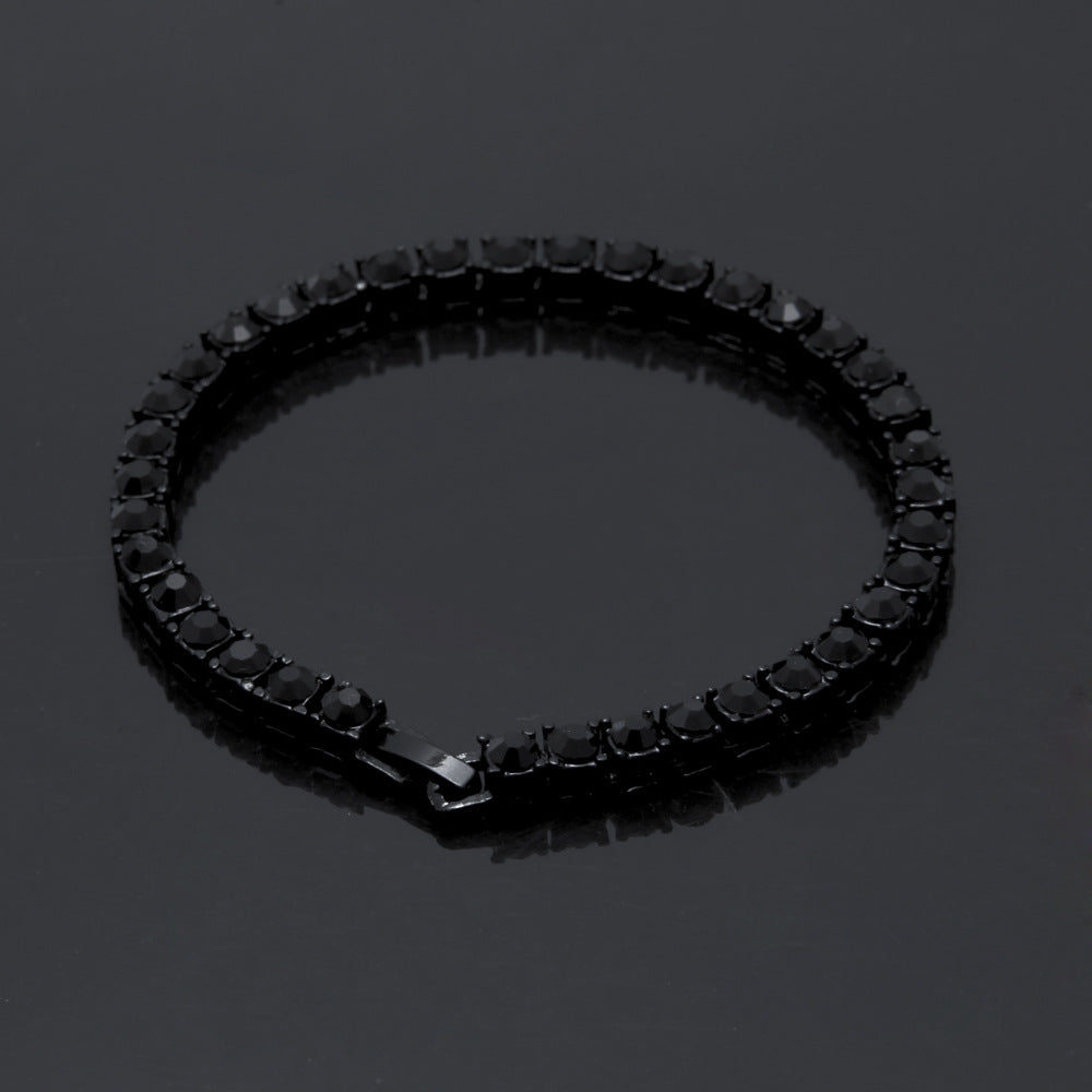 Street Rock Statement: Men's Tin Alloy Iced Bracelet