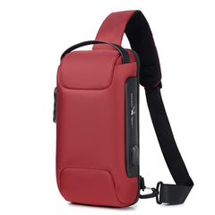 Oxford Crossbody Bag Waterproof, USB, and Anti-Theft