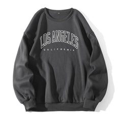 Printed Letter Crewneck Sweatshirts