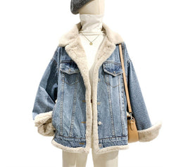 Dual Personality Two-Sided Denim Jacket for Women