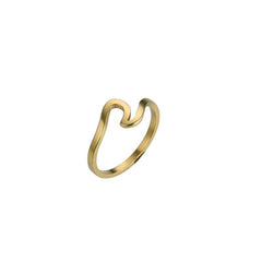 Simple Wavy Creative Couple Ring