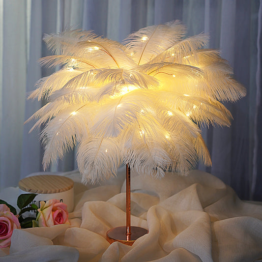 Feather Lamp Nordic Desk Lamp European-Style