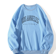 Printed Letter Crewneck Sweatshirts