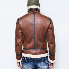 Men's Jacket With Fur Collar