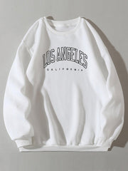 Printed Letter Crewneck Sweatshirts