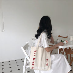 Enchanting Tote: Women's Canvas Alice In Wonderland Bag