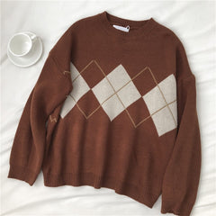 Women Knitted Sweater Fashion Oversized Pullover