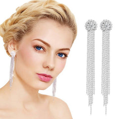 Long Statement Dangle Drop Earrings For Women