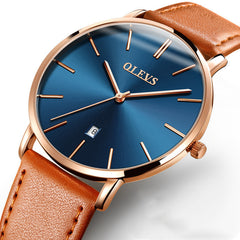 Men's Genuine Leather Watch