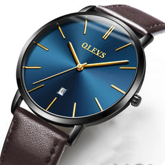 Men's Genuine Leather Watch