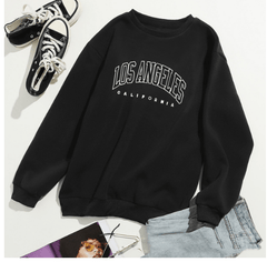 Printed Letter Crewneck Sweatshirts