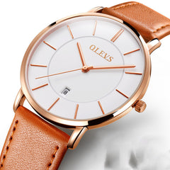 Men's Genuine Leather Watch