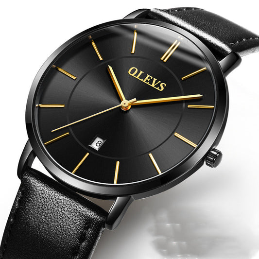 Men's Genuine Leather Watch