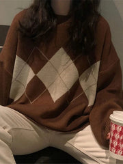 Women Knitted Sweater Fashion Oversized Pullover