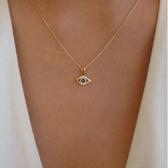 Turkish Blue Evil Eye Necklace